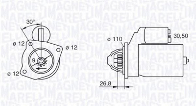 MAGNETI MARELLI 063217154010 -  Стартер